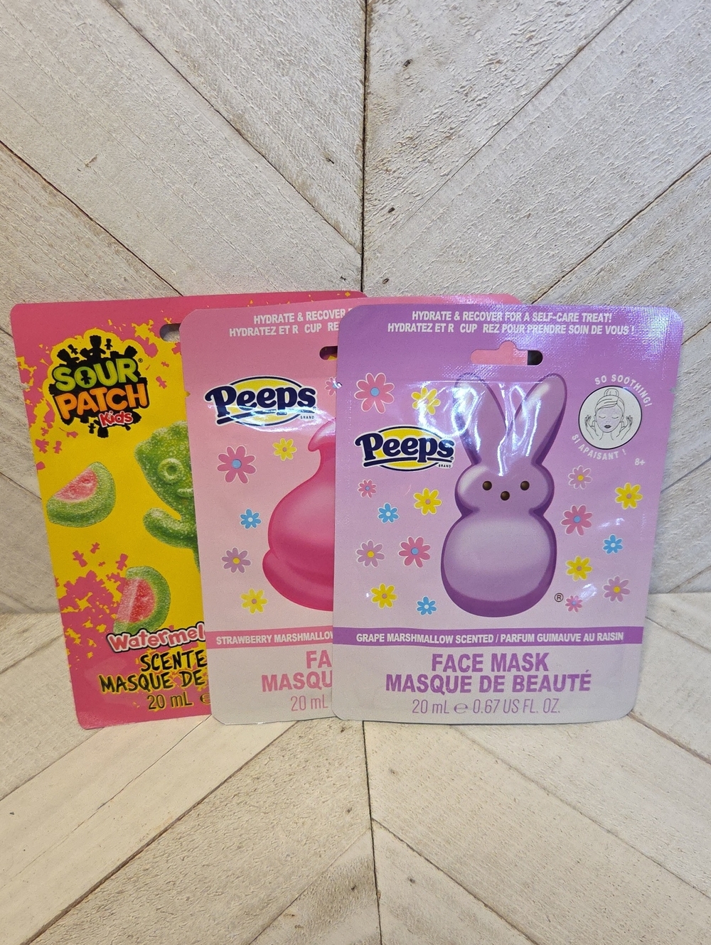 NWT Peeps X 2 and Sourpatch X 1 Face Masks